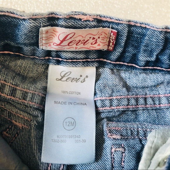 3/$20 Levi’s Jean Little Infants Girls 12 Months - Picture 3 of 9